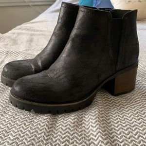 Black booties size 8
